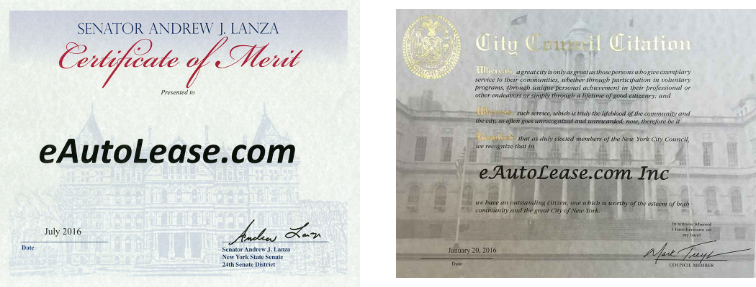 eAutoLease.com Certificates
